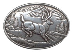 Smaller Jumping Deer buckle